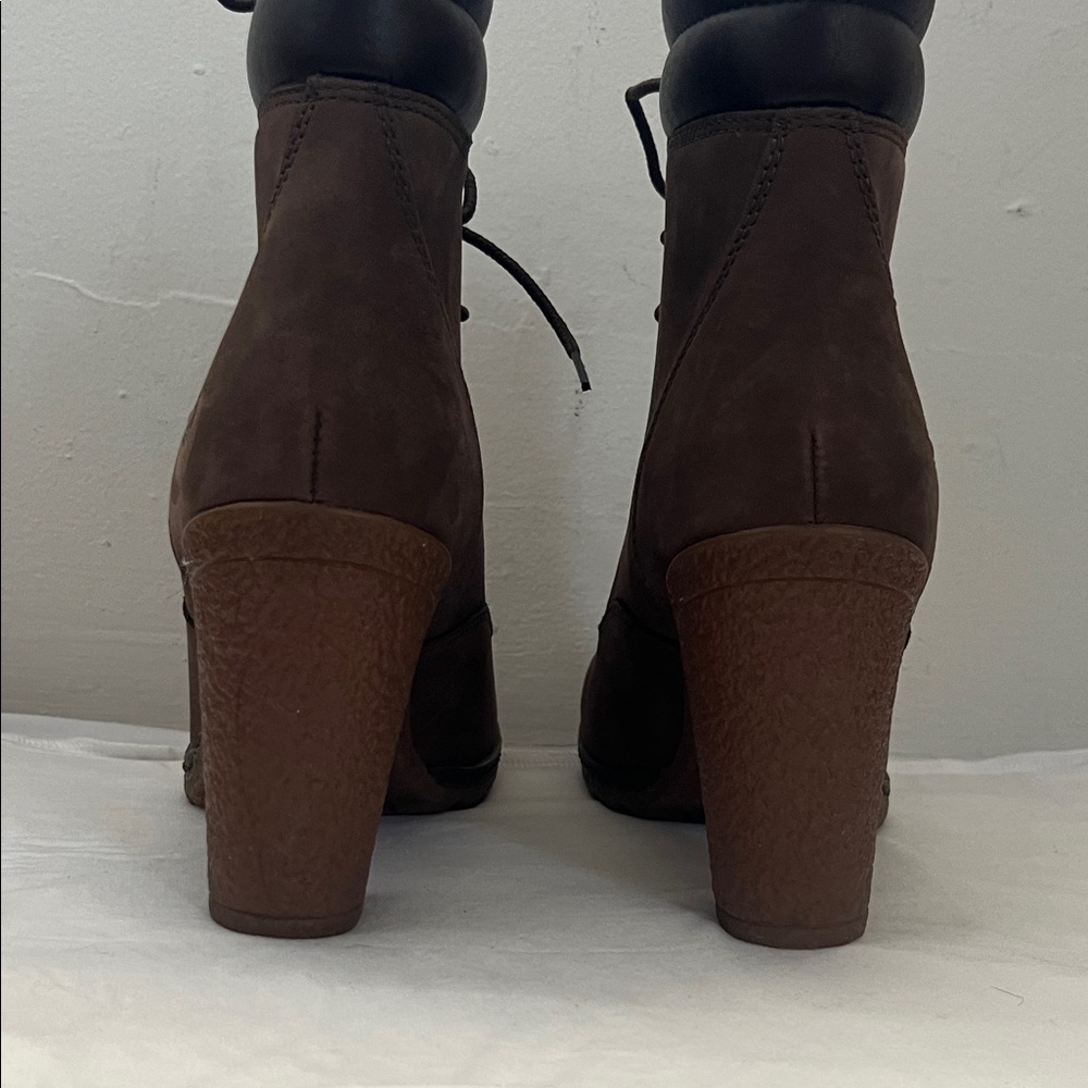 Timberland Women's Dark Brown Heeled Boots - Picture 5 of 7